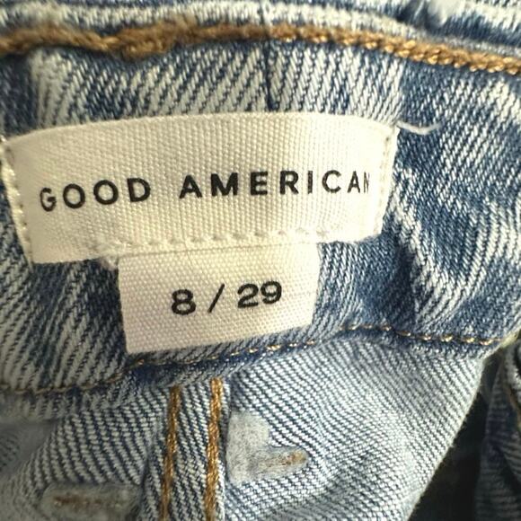 Good American Good Classic Slim Jeans Sz 8 29 Light Wash Skinny stretch - Picture 7 of 7